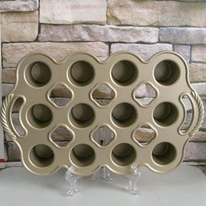 Nordic Ware Gold Petite Popover Pan 12 Wells 3 Cups / .7 Liters Cast Aluminum